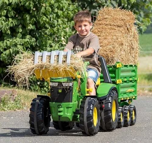 Rolly Toys Rodykite žaislų šaukštą traktoriaus griebtuvui, skirtam krauti medieną