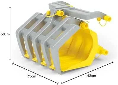 Rolly Toys Rodykite žaislų šaukštą traktoriaus griebtuvui, skirtam krauti medieną