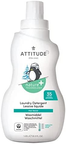 Attitude plovimo skystis kūdikių drabužiams, Kriaušių nektaras 35 skalbimui, 1050 ml