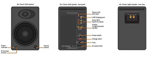 Audioengine A5+ Belaidės kolonėlės (pora, baltos spalvos)