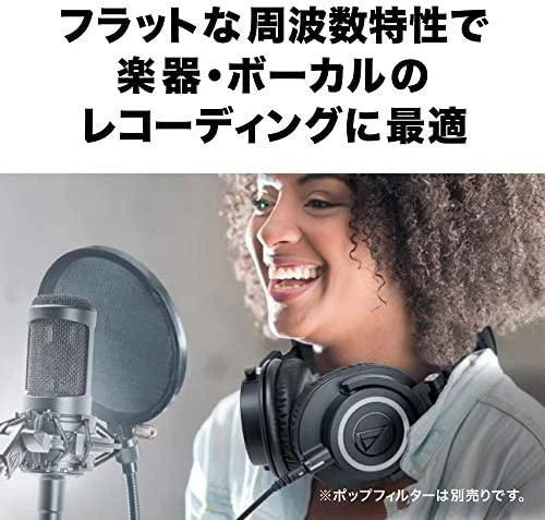 Audio Technica kondensatorinis mikrofonas AT2035, juodas