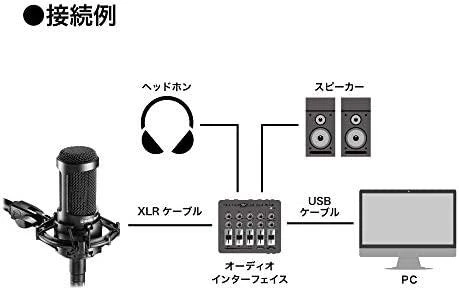 Audio Technica kondensatorinis mikrofonas AT2035, juodas