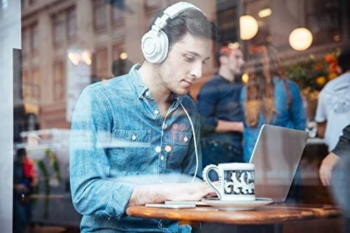 Audio-Technica ATH-M50X profesionalios monitorinės ausinės, Baltos spalvos