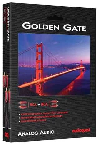 Audioquest Golden Gate RR 2,0 m – garso kabelis 2 x RCA – 2 x RCA