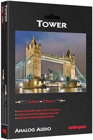 Jack Kabelis Audioquest Tower JJ 1 x 3,5 mm lizdas - 1 x 3,5 mm lizdas - 2,0 m