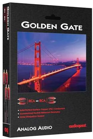 Audioquest Golden Gate RR 1,0 m – garso kabelis 2 x RCA – 2 x RCA