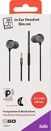 2GO Deluxe in-ear ausinės su laidu ir pakuote