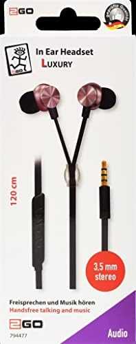 Ausinės 2GO In-Ear Stereo-Ausinės ''Luxury'' Zipper-Style rosé