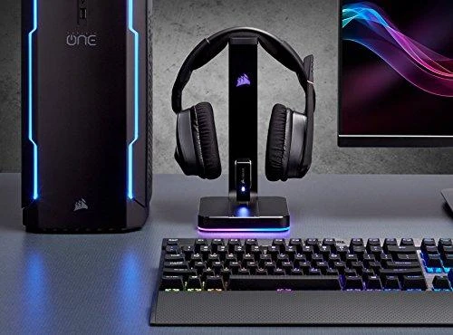 Ausinių stovas Corsair ST100 RGB Premium su 7.1 Erviniu Garsu