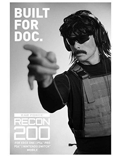Žaidimų ausinės Turtle Beach Recon 200, Juodos
