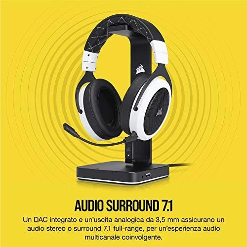 Ausinių stovas Corsair ST100 RGB Premium su 7.1 Erviniu Garsu