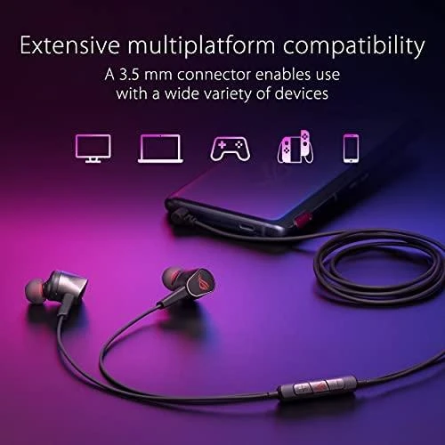 Žaidimų Ausinės Asus ROG Cetra Core II, laidinės,  Juodos