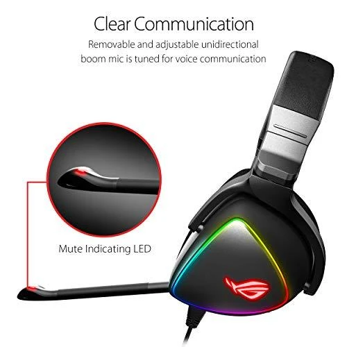 Žaidimų ausinės Asus ROG Delta, Hi-Res, RGB LED, USB, USB-C, Juodos |  Varle.lt