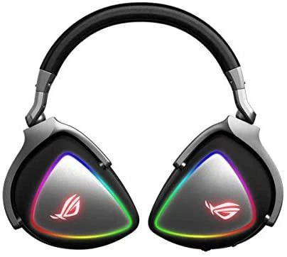 Žaidimų ausinės Asus ROG Delta, Hi-Res, RGB LED, USB, USB-C, Juodos |  Varle.lt