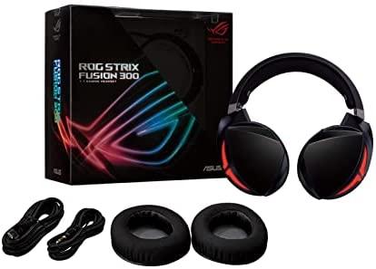 Asus Ausinės ROG STRIX FUSION 300 USB 3.5 mm(1 / 8”) jungtis Audio / mic  combo, Juodas, Su mikrofonu | Varle.lt