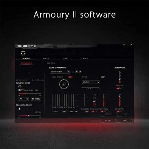 Ausinės ASUS ROG Theta 7.1 Laisvų rankų įranga Su lankeliu Juoda