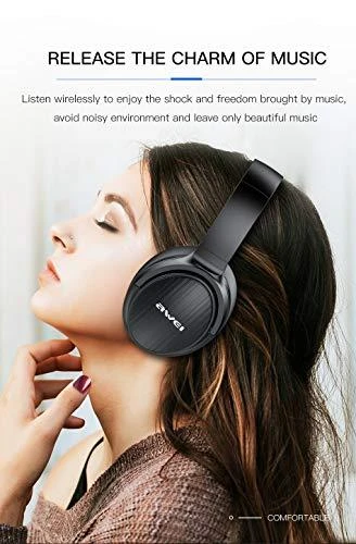 AWEI Ausinės A780BL Juodas, Belaidės, Over-Ear