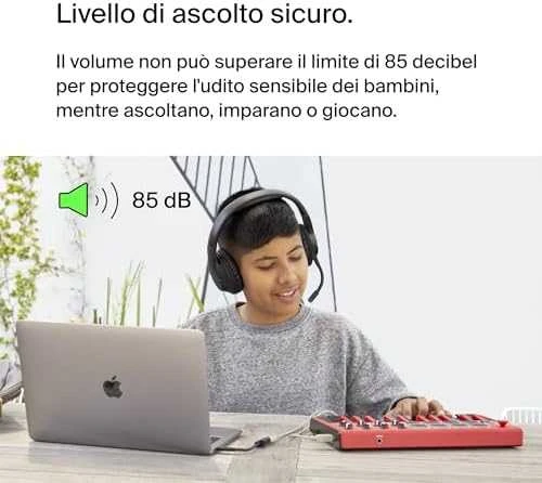 Belkin Soundform Inspire ausinės su 85 dB garso ribotuvu