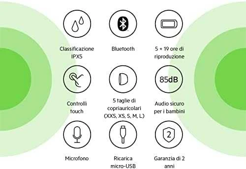 Ausinės Belkin Soundform Nano Belaidės Kids In-Ear rožinė PAC003btPK