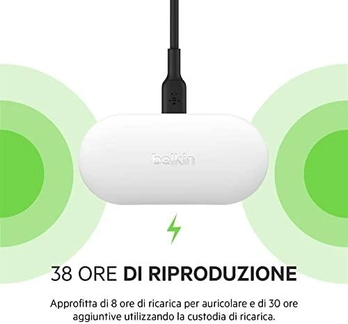 Ausinės Belkin Soundform Play baltas True Belaidės In-Ear AUC005btWH