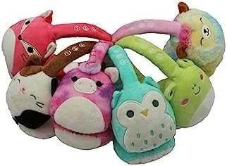 Pliušinės „Bluetooth“ ausinės „Leonard“ su „Squishmallows“
