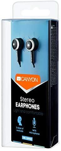 CANYON ausinės EPM-01 Mic 1.2m Juodas