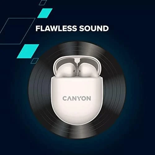 Belaidės žaidimų ausinės Canyon TWS-6, Gelsvos spalvos