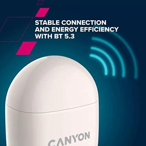 Belaidės žaidimų ausinės Canyon TWS-6, Gelsvos spalvos