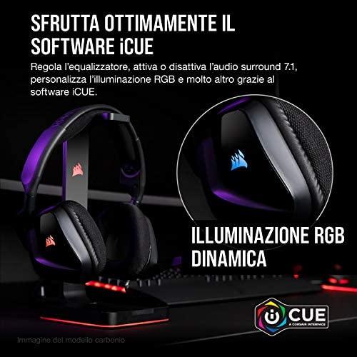 Žaidimų ausinės Corsair VOID RGB ELITE USB 7.1 erdvinis garsas Carbon |  Varle.lt