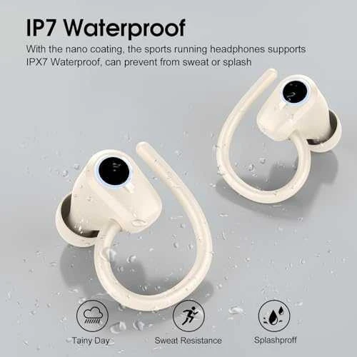 Belaidės Ausinės JBL Wave Flex, Baltos spalvos