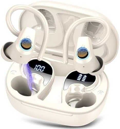 Belaidės Ausinės JBL Wave Flex, Baltos spalvos