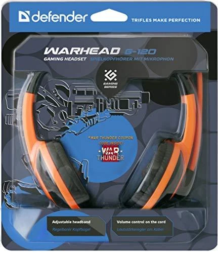 Ausinės Defender Warhead G-120 Juodai-Oranžinė