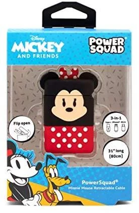 Minnie Mouse 3-in-1 įkrovimo laido pakuotė