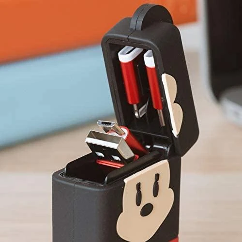 Kabelis USB Thumbs Up USB-A - USB-C + microUSB + Lightning 0,6 m raudona-juoda (1002591)