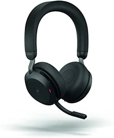 JABRA Evolve2 75 Ausinės on-ear Bluetooth belaidės aktyvus triukšmo slopinimas USB-C noise isolating juodas Certified skirta Microsoft T
