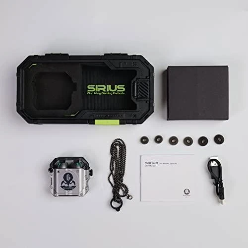 „GRAVASTAR SIRIUS“ kosminės pilkos „Bluetooth“ ausinės