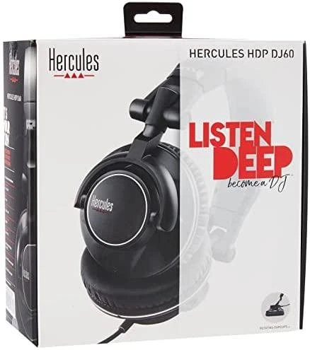 Ausinės - Hercules HDP DJ60 Vielinės Juodos