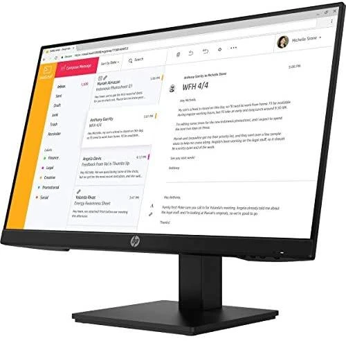 „Hewlett Packard“ (HP) „HP ProDisplay P24 G4 FHD“ monitorius – 23,8 colio 1920 x 1080 FHD AG, IPS, „DisplayPort/HDMI/VGA“, 3 jungtys