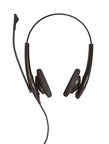 Jabra Biz 1500 Duo Laidinės ausinės, USB-A, Juoda