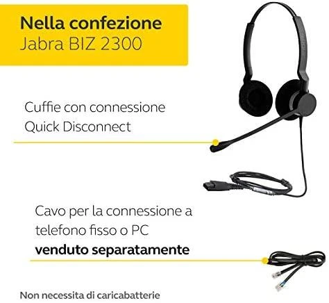 Ausinės su mikrofonu Jabra Biz 2300