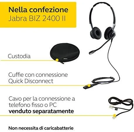 Ausinės Jabra biz 2400 ii