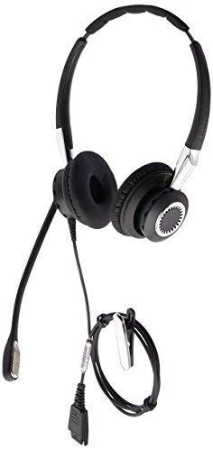 Jabra Biz 2400 II QD Duo NC Wideband Balanced Laidinės ausinės, QD, Juoda