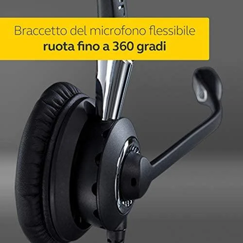Ausinės - Jabra BIZ 2400 II Mono Kaklo Juosta Juoda/Pilka
