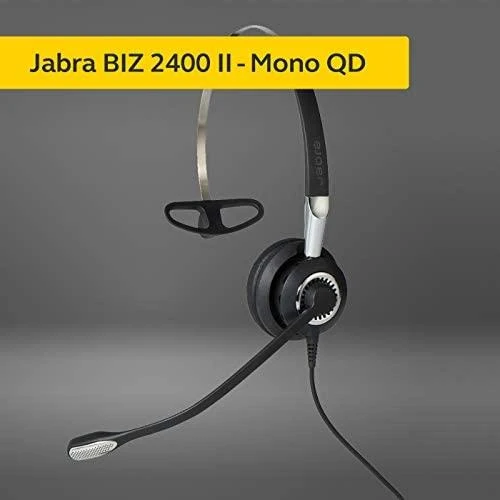 JABRA BIZ 2400 II MONO 3IN1 WB - TYP 82 NC LAISVAI SUKANČIOS PLATAUS DAŽNIAUSIO RYŠIO AUSINĖS