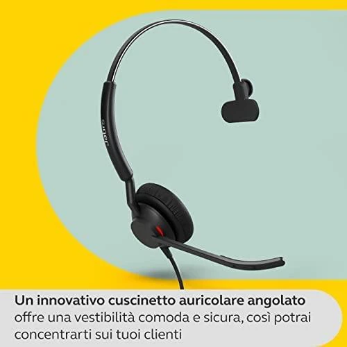 Inline Jabra Engage 40 Link, Ausinės - juodas, Mono, UC, USB-A