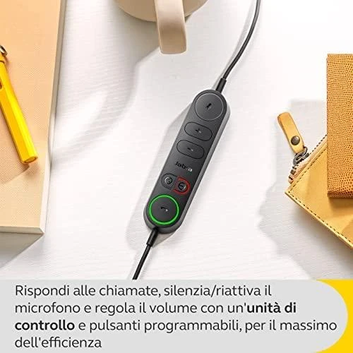 Inline Jabra Engage 40 Link, Ausinės - juodas, Mono, UC, USB-A