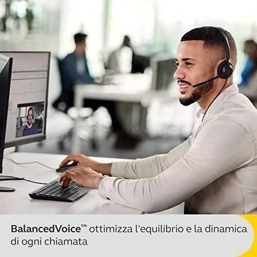 Ausinės Jabra Engage 40 Stereo, laidinės, Juodos