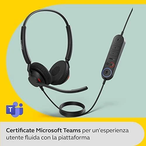 Ausinės JABRA Engage 40 Inline Link Stereo USB-A MS