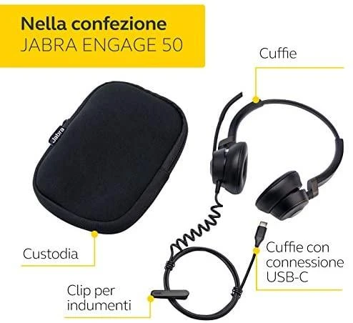 Jabra Ausinės Engage 50 Stereo