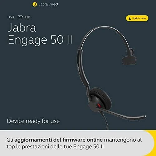 Ausinės JABRA ENGAGE 50 II LINK MONO - USB-C UC